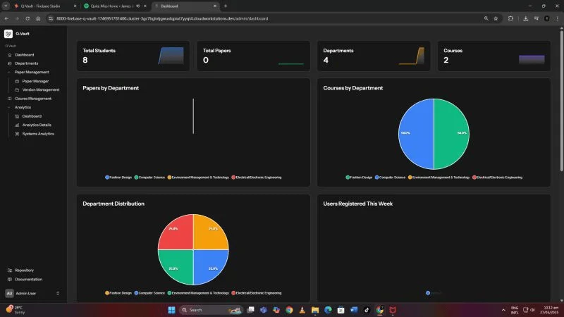 Q-Vault Admin Dashboard